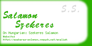 salamon szekeres business card